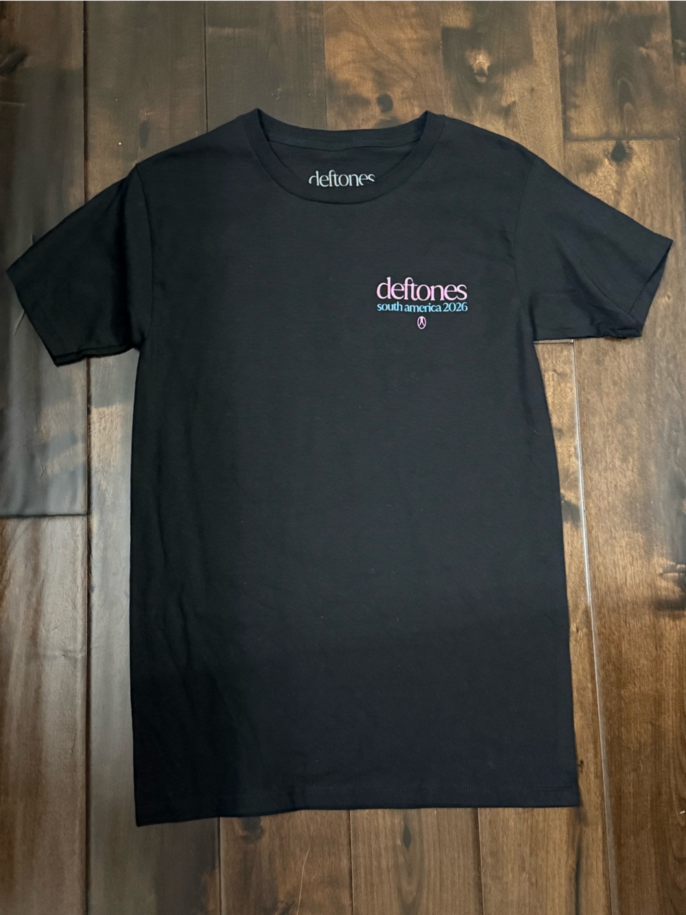Deftones Lollapalooza South America 2026 Black Short Sleeve Tee